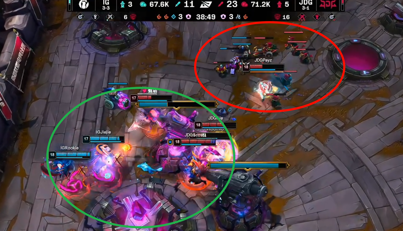 包含JDG横扫G2，369极限生还后反打宿命之战入围赛，成为赛场最大亮点的词条